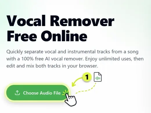 Step 1 — Upload your audio file