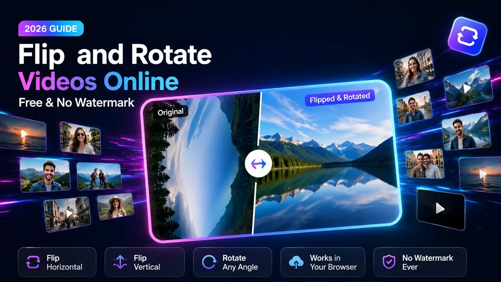 flip and rotate videos online 2026 free no watermark